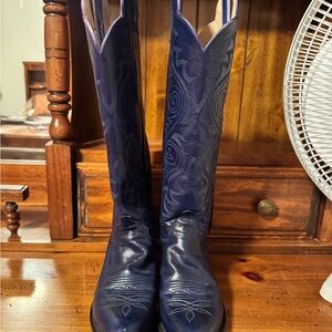Blue Western Cowboy Boots